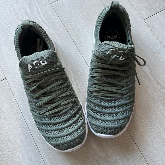 APL Techloom Wave Mens Knit Athletic Sneakers Green Size 7 1020XC - Picture 3 of 16